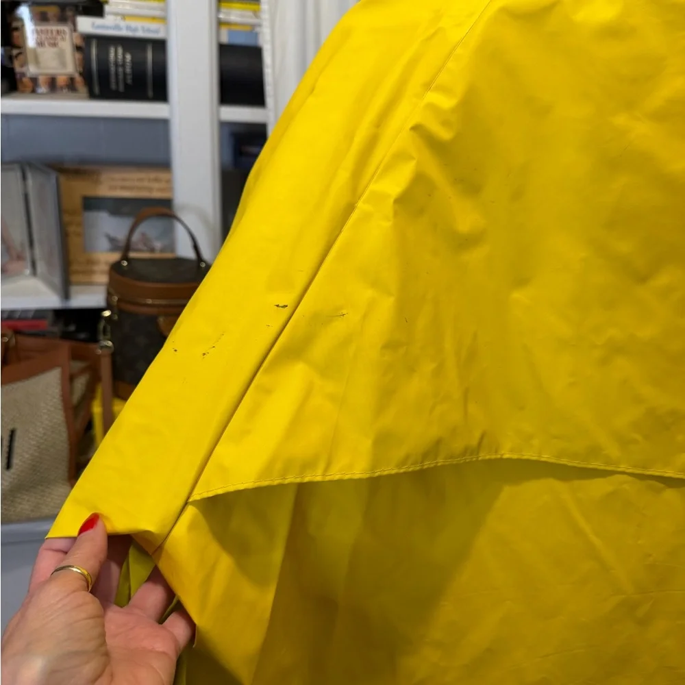 L.L. Bean Yellow Rain Jacket with Gray Lining - Picture 8 of 15